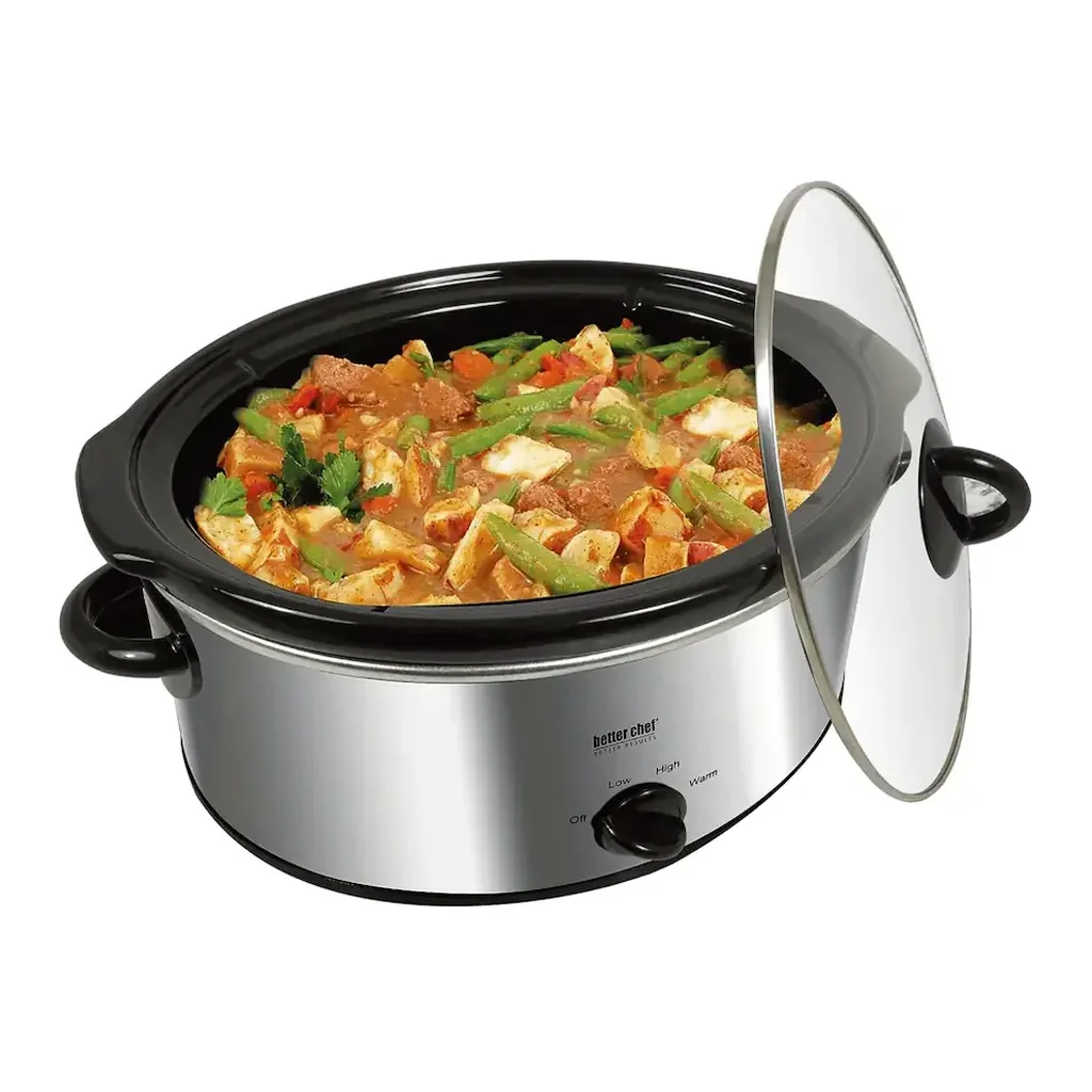 EditionSANI-99464-12220888-02 Better Chef 99464 3-Quart Slow Cooker with Removable Crock - Silver