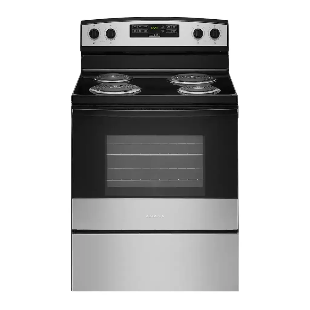 EditionSANI-ACR4303MMS-12971420-01 Amana ACR4303MMS - 4.8 CuFt Freestanding Electric Range with Versatile Cooktop - Stainless Steel