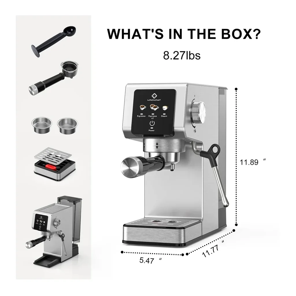 EditionSANI-Anysun-AS-HCEMM14010-K0-12854216-05 Anysun 20-Bar Espresso Machine with Milk Frother – Black
