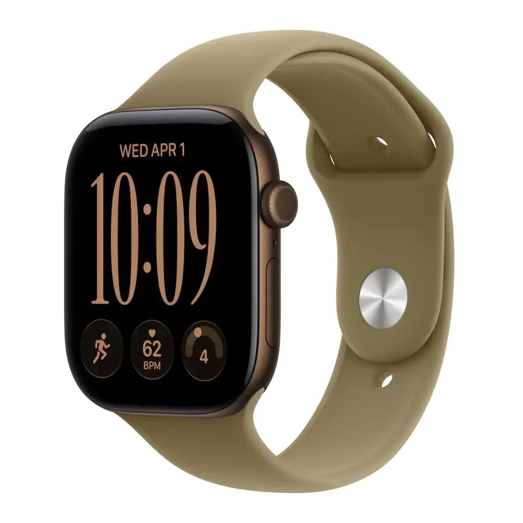 EditionSANI-Apple-Watch-Series-12-GPS-Cellular-46mm-Aluminum-Case-with-Olive-Sport-Band-Dark-Bronze-2026 Apple Watch Series 12 46mm Aluminum — GPS + Cellular (2026)