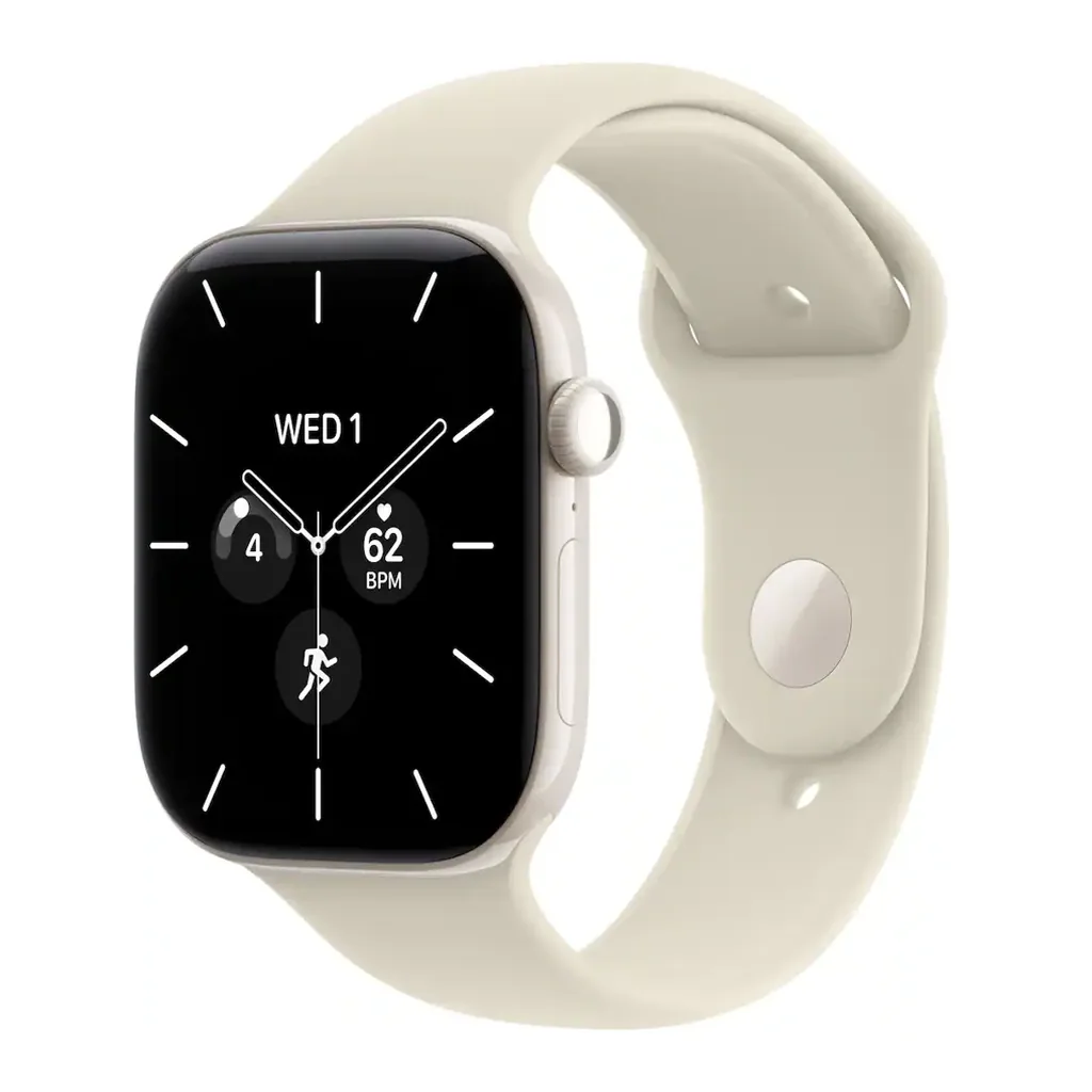 EditionSANI-Apple-Watch-Series-12-GPS-Cellular-46mm-Ceramic-Case-with-Sand-Sport-Band-Pearl-White-2026 Apple Watch Series 12 46mm Ceramic — GPS + Cellular (2026)