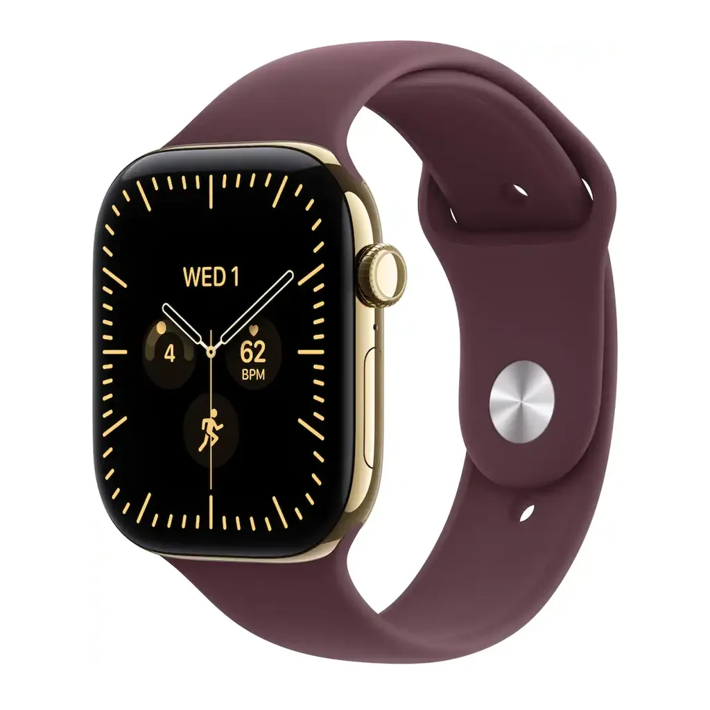 EditionSANI-Apple-Watch-Series-12-GPS-Cellular-46mm-Titanium-Case-with-Burgundy-Sport-Band-Radiant-Gold-2026 Apple Watch Series 12 46mm Titanium — GPS + Cellular (2026)