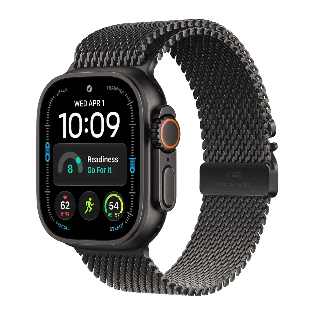 EditionSANI-Apple-Watch-Ultra-4-49mm-Black-Black-Titanium-Milanese-Loop Apple Watch Ultra 4 49mm Titanium GPS + Cellular (2026)