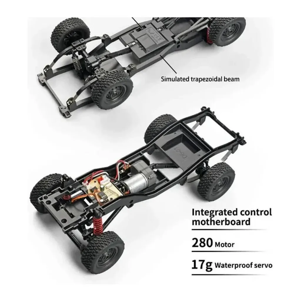 EditionSANI-Azeon-ML-315322-02 Azeon MN82 PRO 1/12 4WD RC Land Cruiser Crawler, Silver