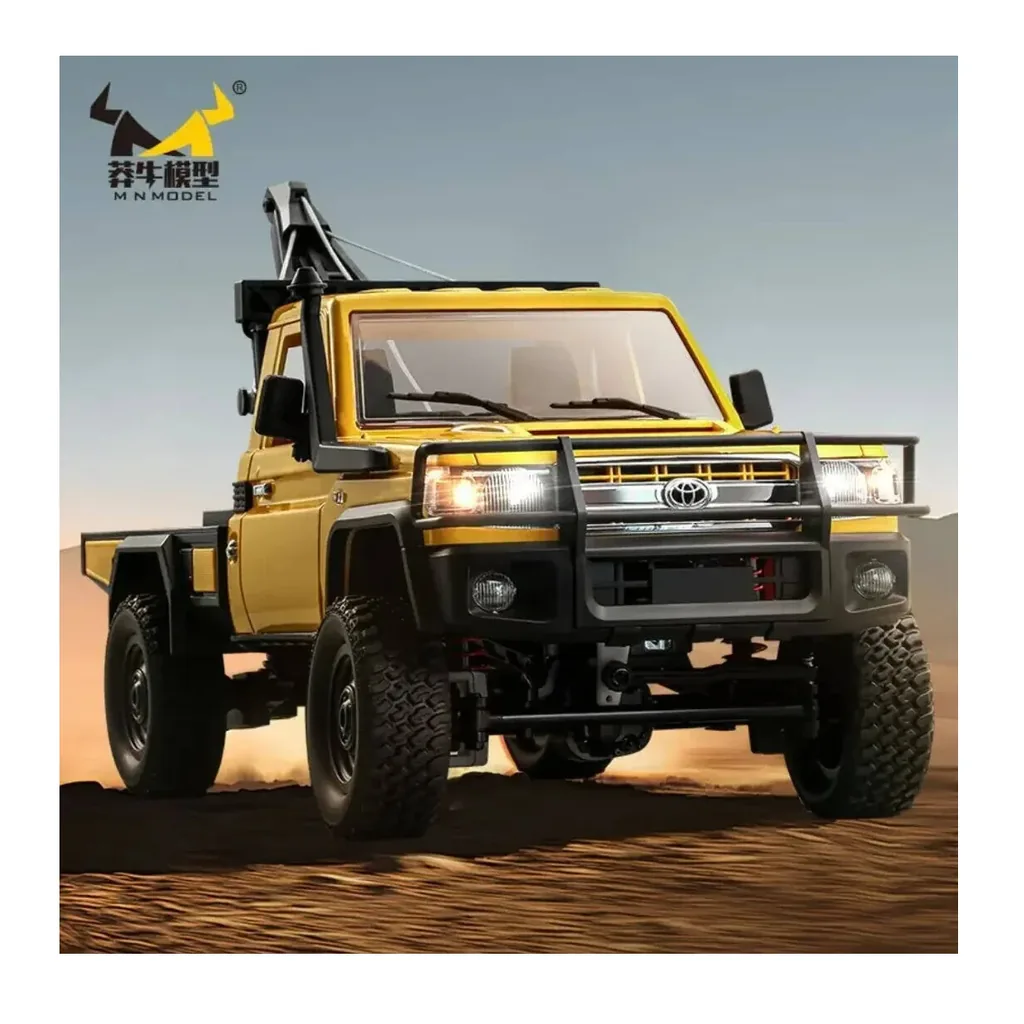 EditionSANI-Azeon-ML-315325-02 Azeon MNRC MN82T 1/12 4WD RC Crane Truck, Yellow