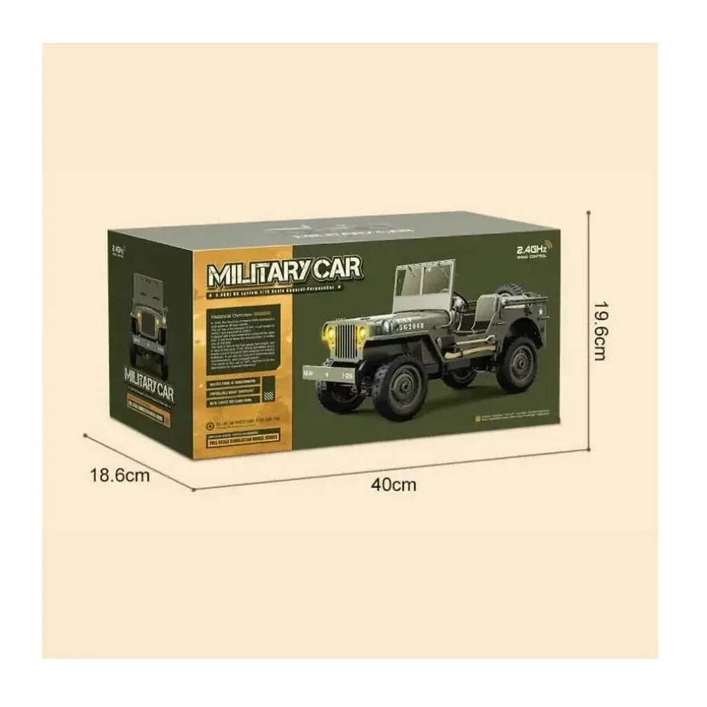 EditionSANI-Azeon-ML-315341-02 Azeon JJRC C8815 1/12 4WD Willys-Style RC Truck, Green