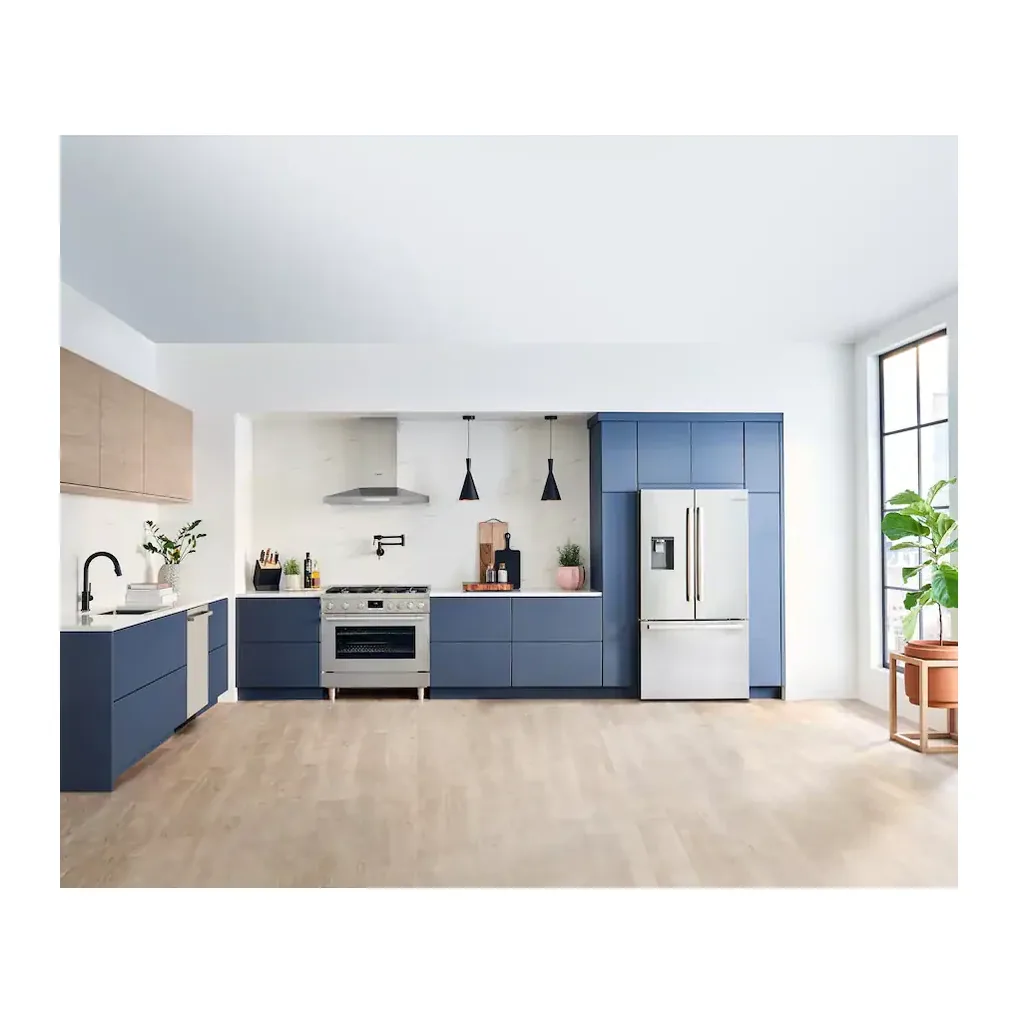 EditionSANI-B36CD52SNS-6608176-02 Bosch B36CD52SNS - 500 Series 36 in. Wide 21.6 Cu. Ft. French Door Bottom Freezer Counter-Depth Smart Refrigerator with External Water - Stainless Steel