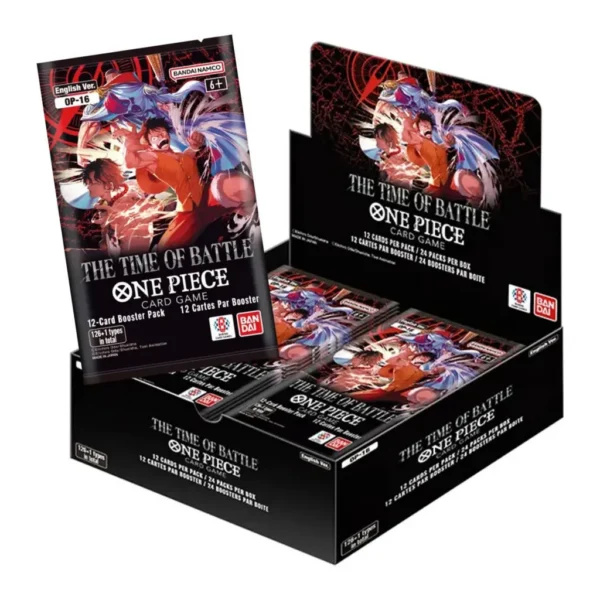 EditionSANI-BANDAI NAMCO Entertainment-ML-306579-01 Bandai One Piece OP16 The Time of Battle Booster Box, English