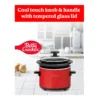 EditionSANI-BC-2555R-11416406-04 Betty Crocker 0.7-Quart Mini Slow Cooker, Electric Simmer Pot for Fondue with Removable Stoneware Crock, Cool Touch Handles, BC-2555R - Red
