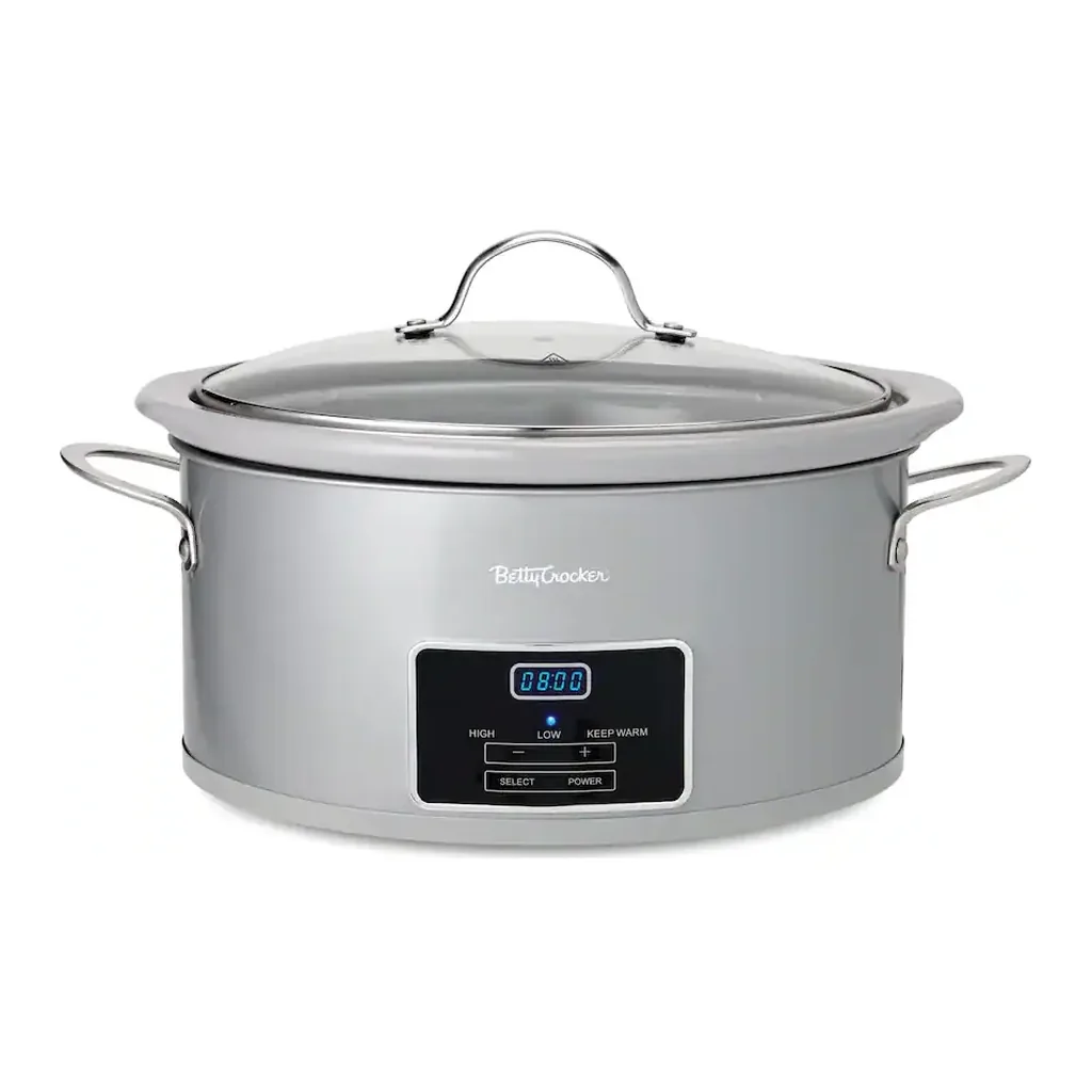 EditionSANI-BC-4587S-10288877-01 Betty Crocker 6-Quart Oval Digital Slow Cooker