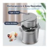 EditionSANI-BRIOBITE-Dolce1000-SA1-11101213-02 BRIOBITE Dolce 1.1-Qt. Rechargeable Ice Cream Maker – Silver