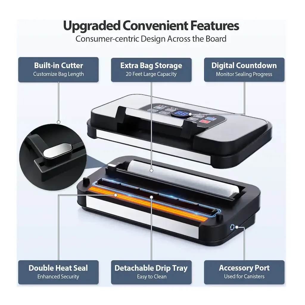 EditionSANI-Beelicous-95Kpa-Powerful-Precision-Pro-Vacuum-Sealer-with-Double-Heat-Seal-Double-Pump-Blue-10929289-04 Beelicous 95Kpa Powerful Precision Pro Vacuum Sealer with Double Heat Seal & Double Pump — Blue