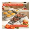 EditionSANI-Bella-35101-016A-6637321-04 Bella 10 x 20-Inch Fold & Store Dual-Temperature Electric Griddle