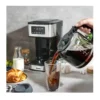 bella PRO 90194 - Pouring coffee lifestyle view bella PRO 90194 stainless steel 12-cup programmable coffee maker, pouring coffee lifestyle view