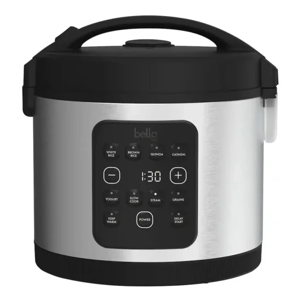 bella PRO 90226 - Front view bella PRO 90226 stainless steel 20-cup digital rice cooker - Front view