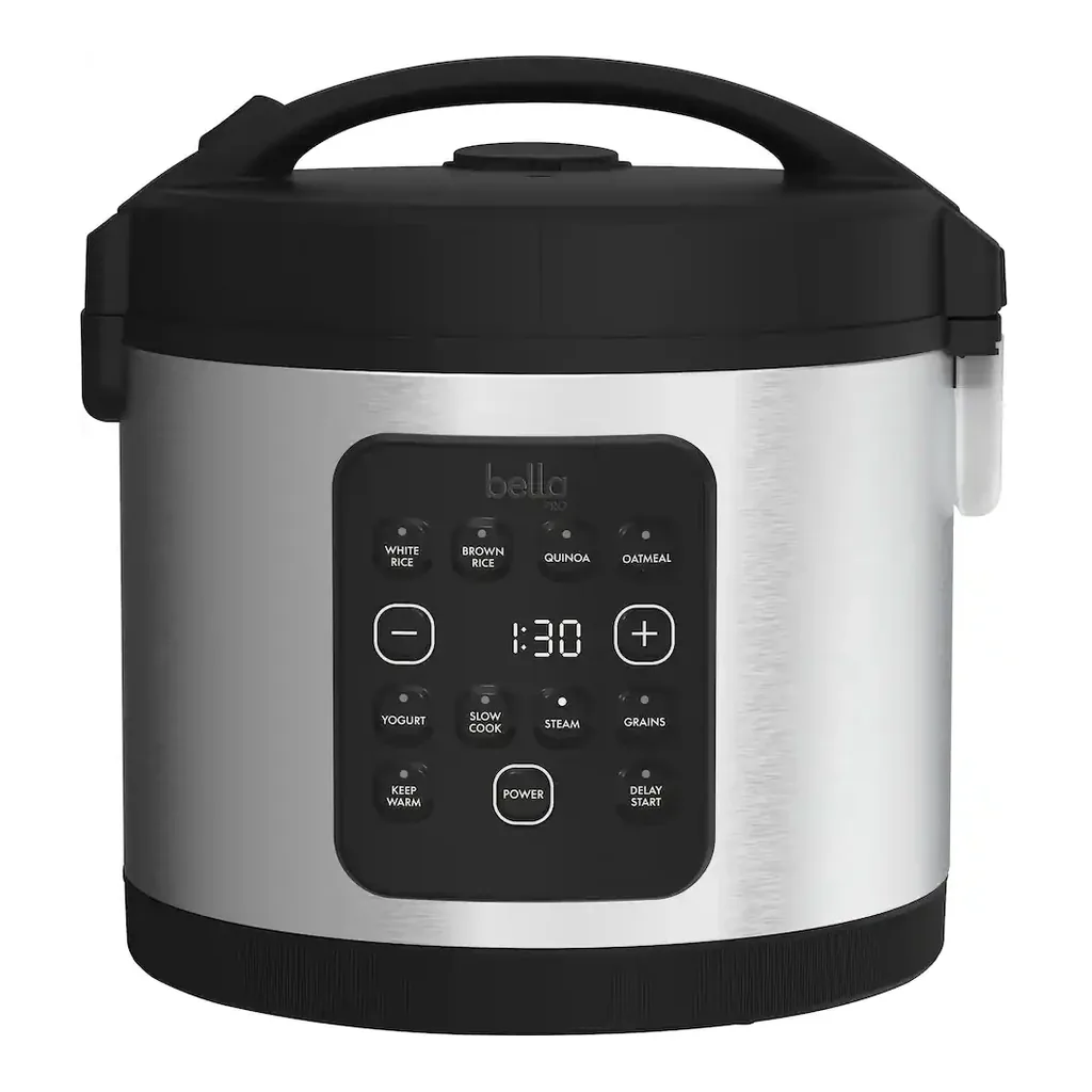 bella PRO 90226 - Front view bella PRO 90226 stainless steel 20-cup digital rice cooker - Front view