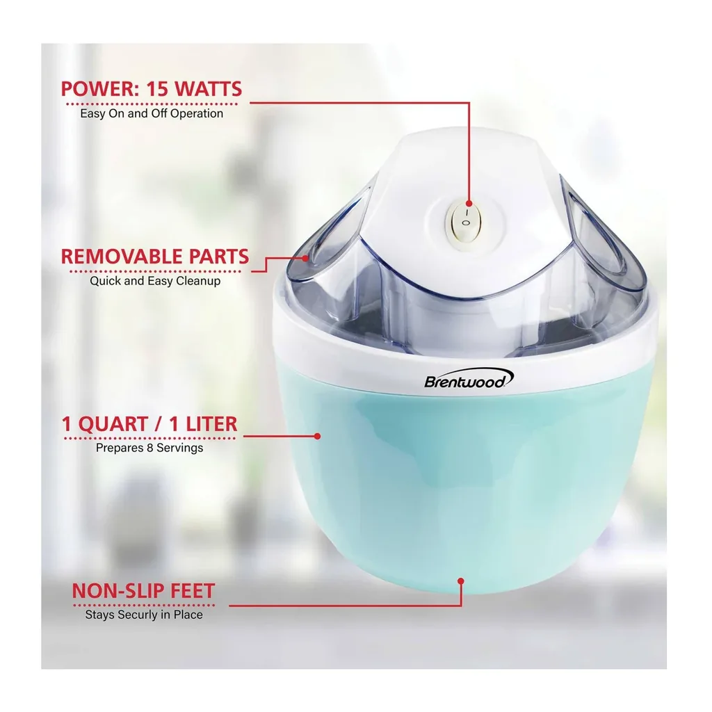 EditionSANI-Brentwood-310114241M-12369392-03 Brentwood 1-Qt. Electric Ice Cream Maker – Blue