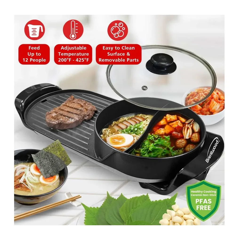 EditionSANI-Brentwood-SK-71BK-11082912-04 Brentwood SK-71BK 2-Quart Hot Pot and Korean BBQ Grill