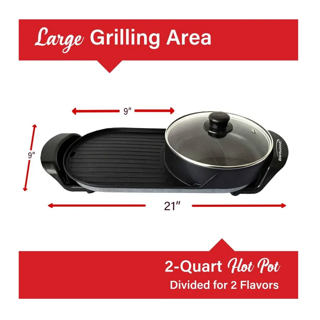 EditionSANI-Brentwood-SK-71BK-11082912-06 Brentwood SK-71BK 2-Quart Hot Pot and Korean BBQ Grill