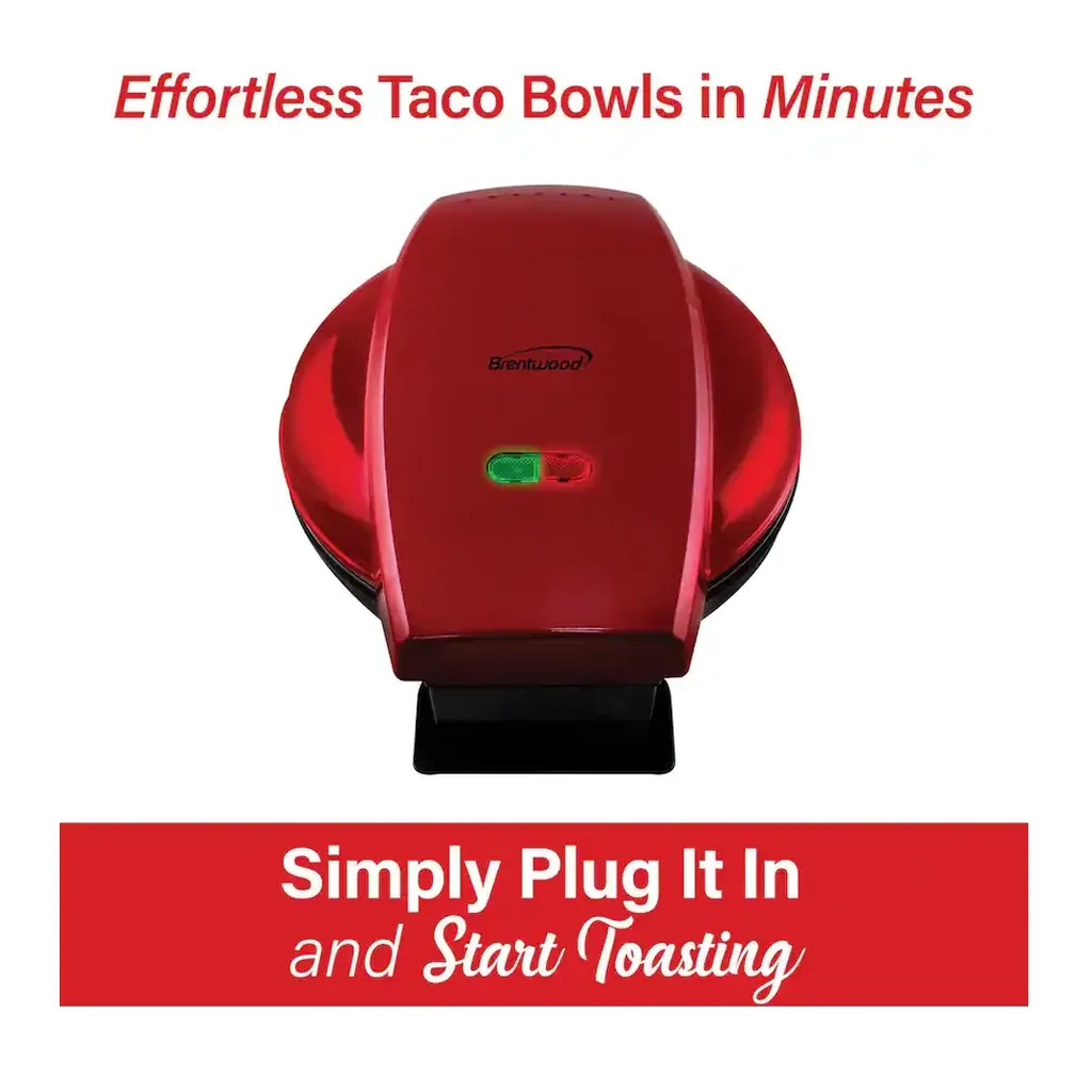 EditionSANI-Brentwood-TS-257R-10-Electric-Tortilla-Taco-Bowl-Maker-Red-11082836-07 Brentwood TS-257R 10" Electric Tortilla Taco Bowl Maker — Red