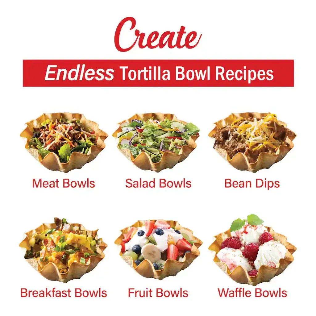 EditionSANI-Brentwood-TS-257R-10-Electric-Tortilla-Taco-Bowl-Maker-Red-11082836-08 Brentwood TS-257R 10" Electric Tortilla Taco Bowl Maker — Red