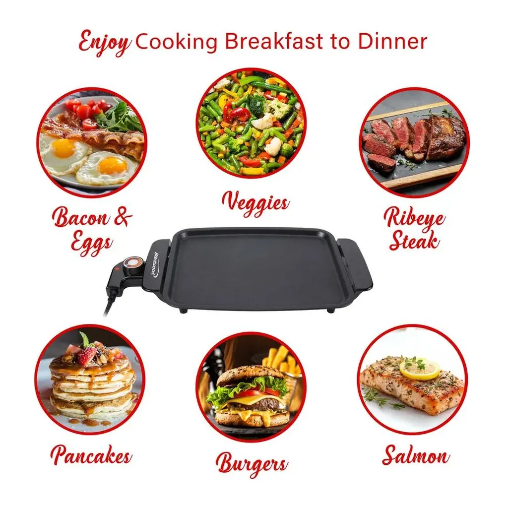 EditionSANI-Brentwood-TS-810-12164388-05 Brentwood TS-810 12 x 10-Inch Ceramic Electric Griddle