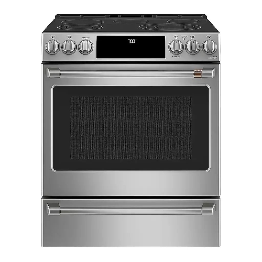 EditionSANI-CES700P2MS1-6488860-01 Café - 30 in. Wide 5 Elements 5.7 Cu. Ft. Slide-In Electric Convection Range, Customizable
