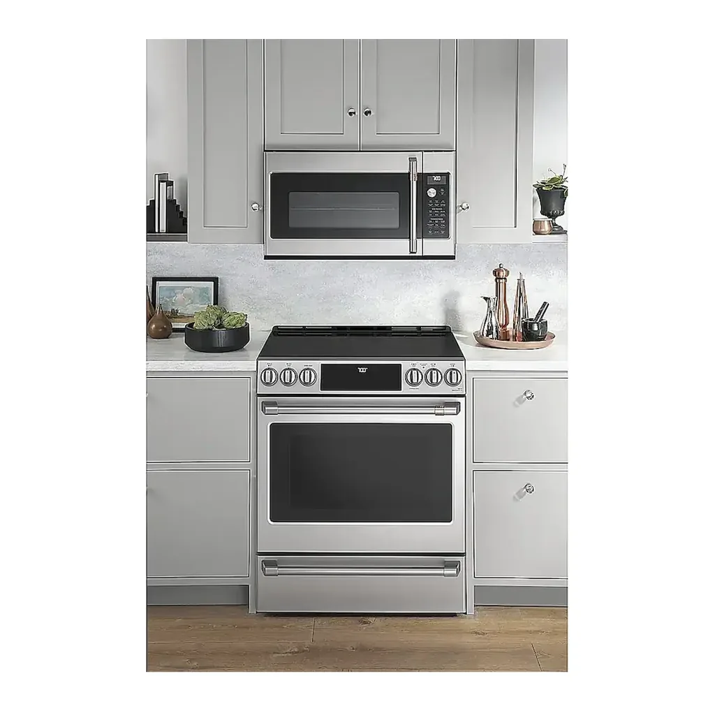 EditionSANI-CES700P2MS1-6488860-05 Café - 30 in. Wide 5 Elements 5.7 Cu. Ft. Slide-In Electric Convection Range, Customizable