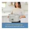 EditionSANI-CPSCVO70LL-MS-12803878-03 Crockpot CPSCVO70LL-MS Crock Pot 7 Quart Oval Electric Programmable Slow Cooker With Thermal Bag - Oatmilk Cream