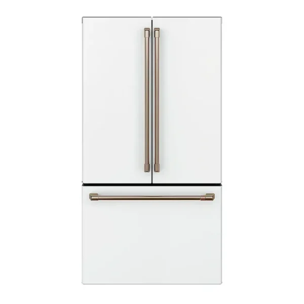 EditionSANI-CWE23SP4MW2-6286368-01 Café CWE23SP4MW2 - 36 in. Wide 23.1 Cu. Ft. French Door Counter-Depth Smart Refrigerator with Internal Water Dispenser - Matte White