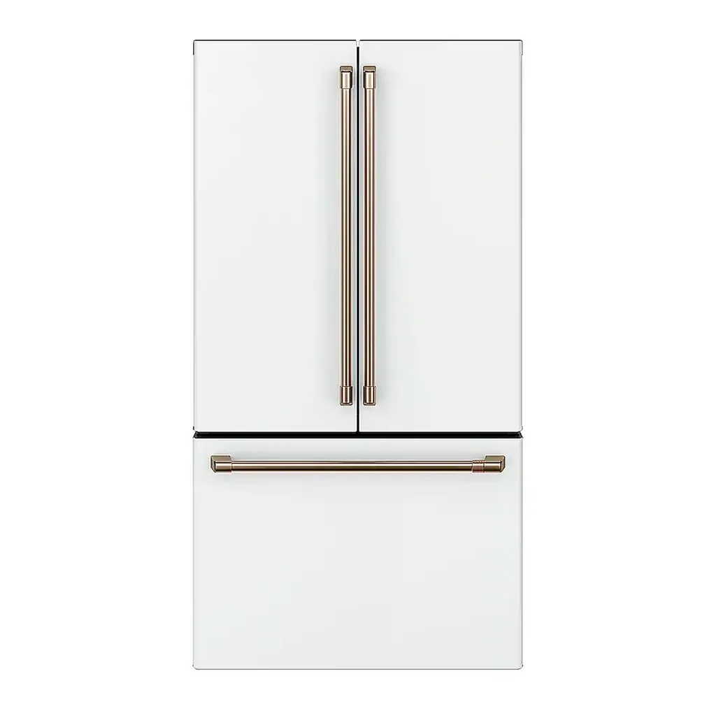 EditionSANI-CWE23SP4MW2-6286368-01 Café CWE23SP4MW2 - 36 in. Wide 23.1 Cu. Ft. French Door Counter-Depth Smart Refrigerator with Internal Water Dispenser - Matte White