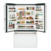 EditionSANI-CWE23SP4MW2-6286368-04 Café CWE23SP4MW2 - 36 in. Wide 23.1 Cu. Ft. French Door Counter-Depth Smart Refrigerator with Internal Water Dispenser - Matte White