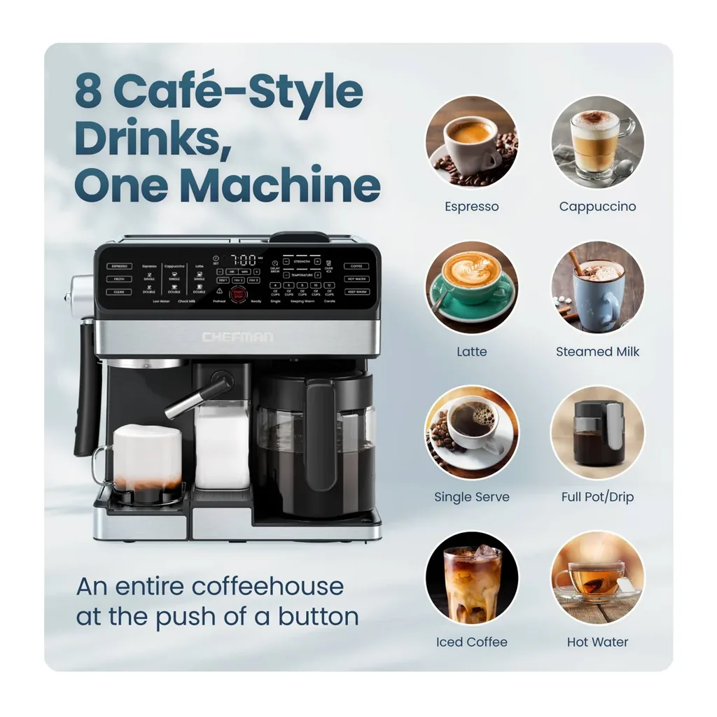 EditionSANI-Chefman-RJ54-CS-12747747-03 Chefman OmniBrew RJ54-CS Coffee and Espresso Station – Black