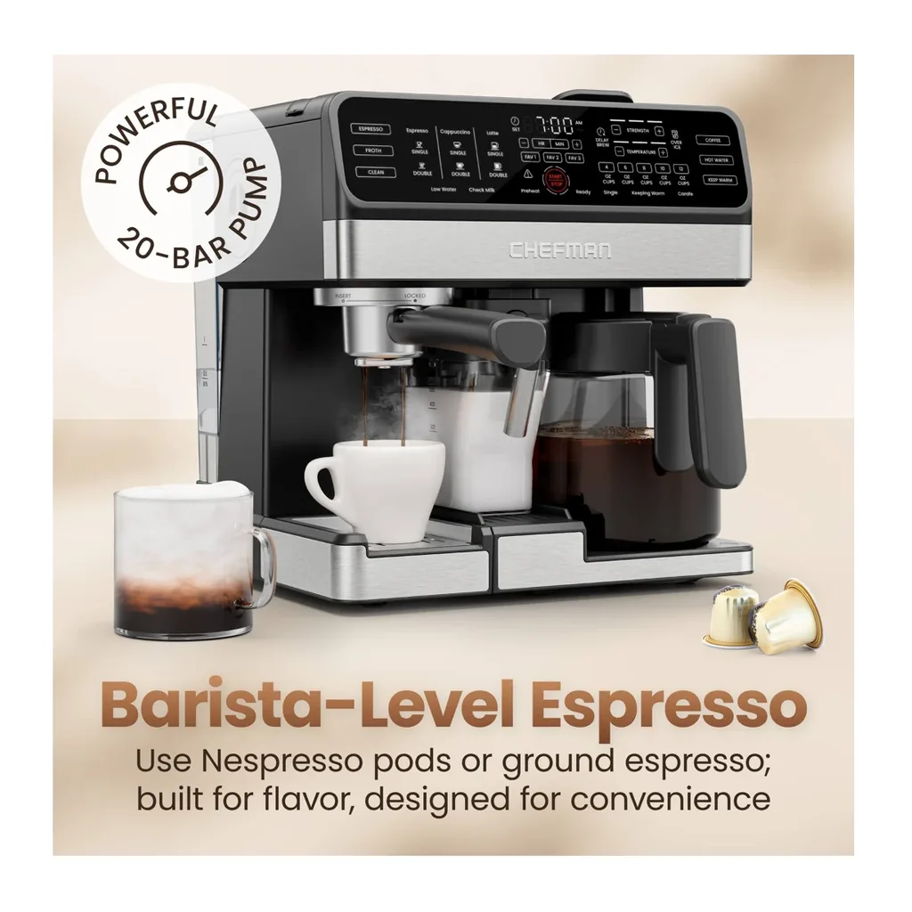 EditionSANI-Chefman-RJ54-CS-12747747-04 Chefman OmniBrew RJ54-CS Coffee and Espresso Station – Black