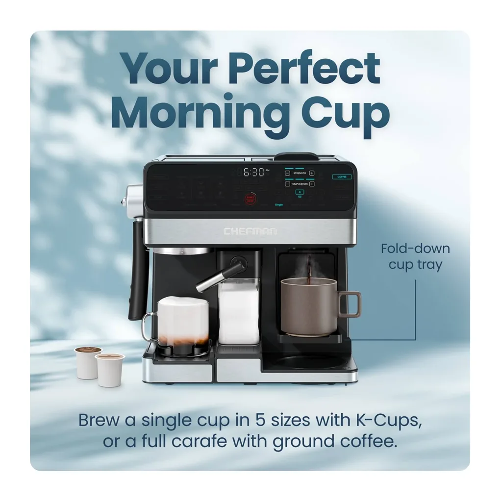 EditionSANI-Chefman-RJ54-CS-12747747-05 Chefman OmniBrew RJ54-CS Coffee and Espresso Station – Black
