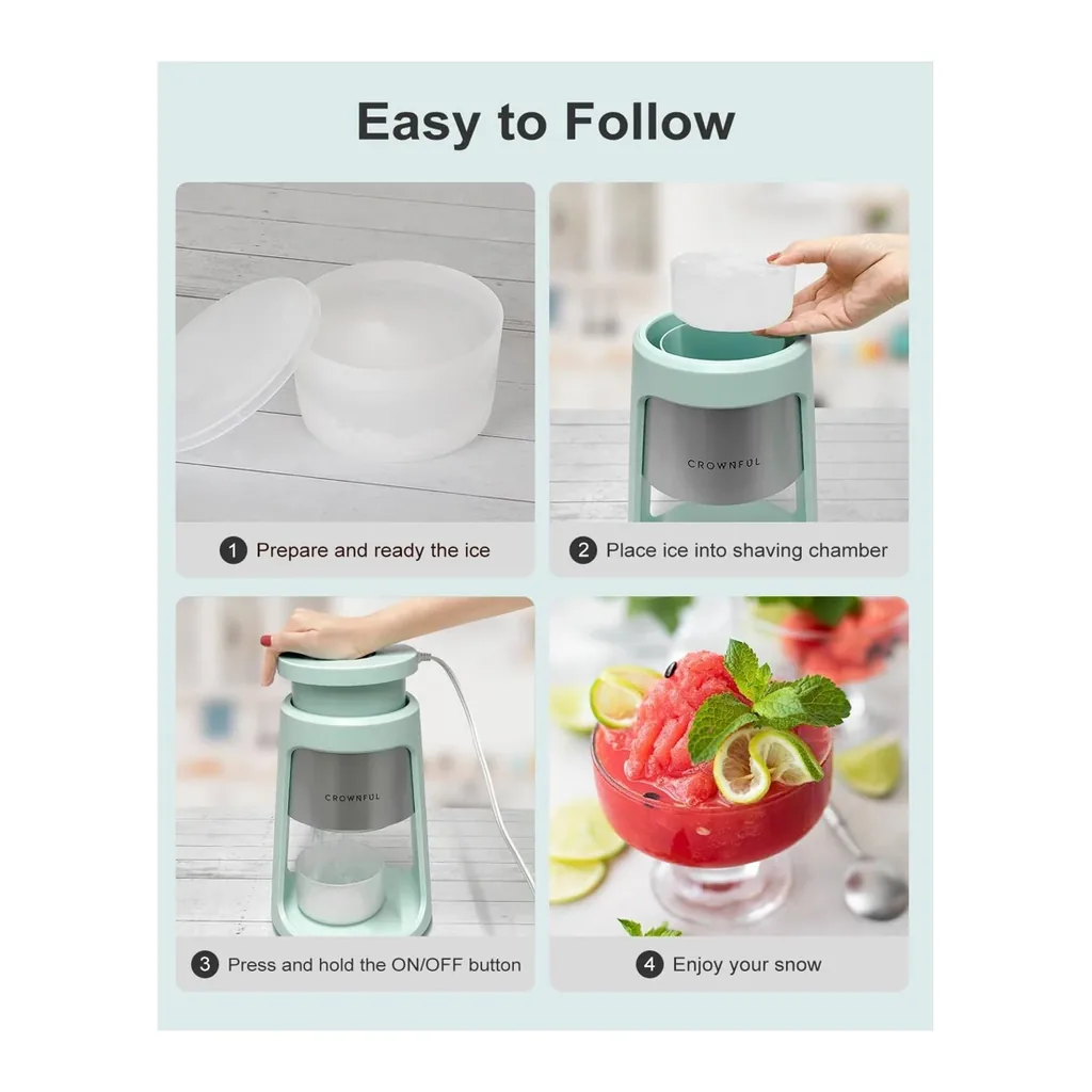 EditionSANI-Crownful-SI02USG-12828245-02 Crownful SI02USG Electric Shaved Ice Maker – Blue