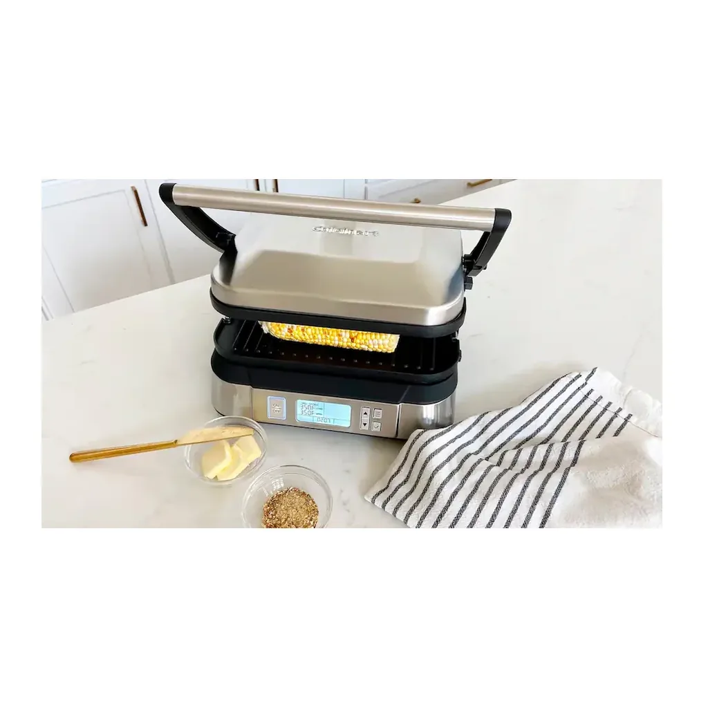 EditionSANI-Cuisinart-GR-6SNAS-6593084-02 Cuisinart GR-6SNAS Indoor Griddler with Smoke-Less Mode