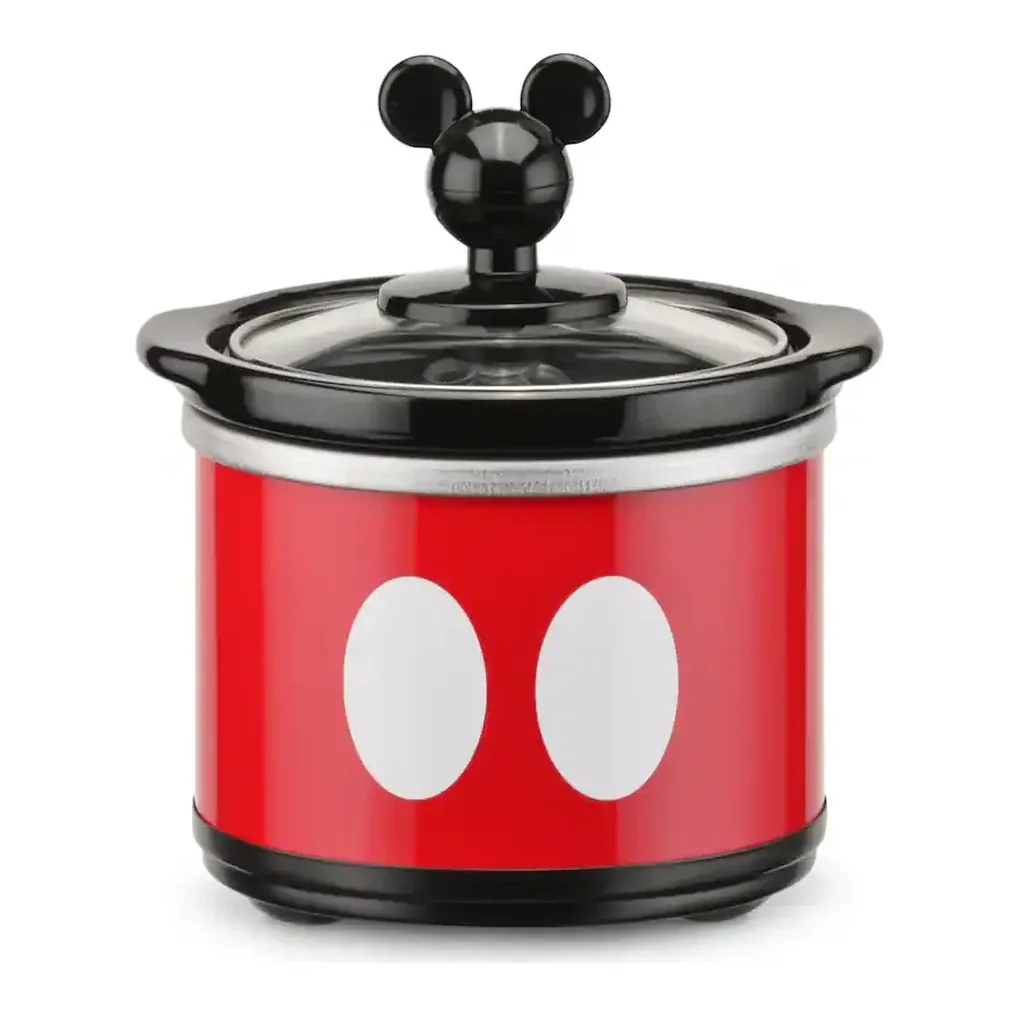 EditionSANI-DCM-502-12715739-03 Disney DCM-502 Mickey Mouse 5 Quart Slow Cooker with 20 Ounce Dipper - Red