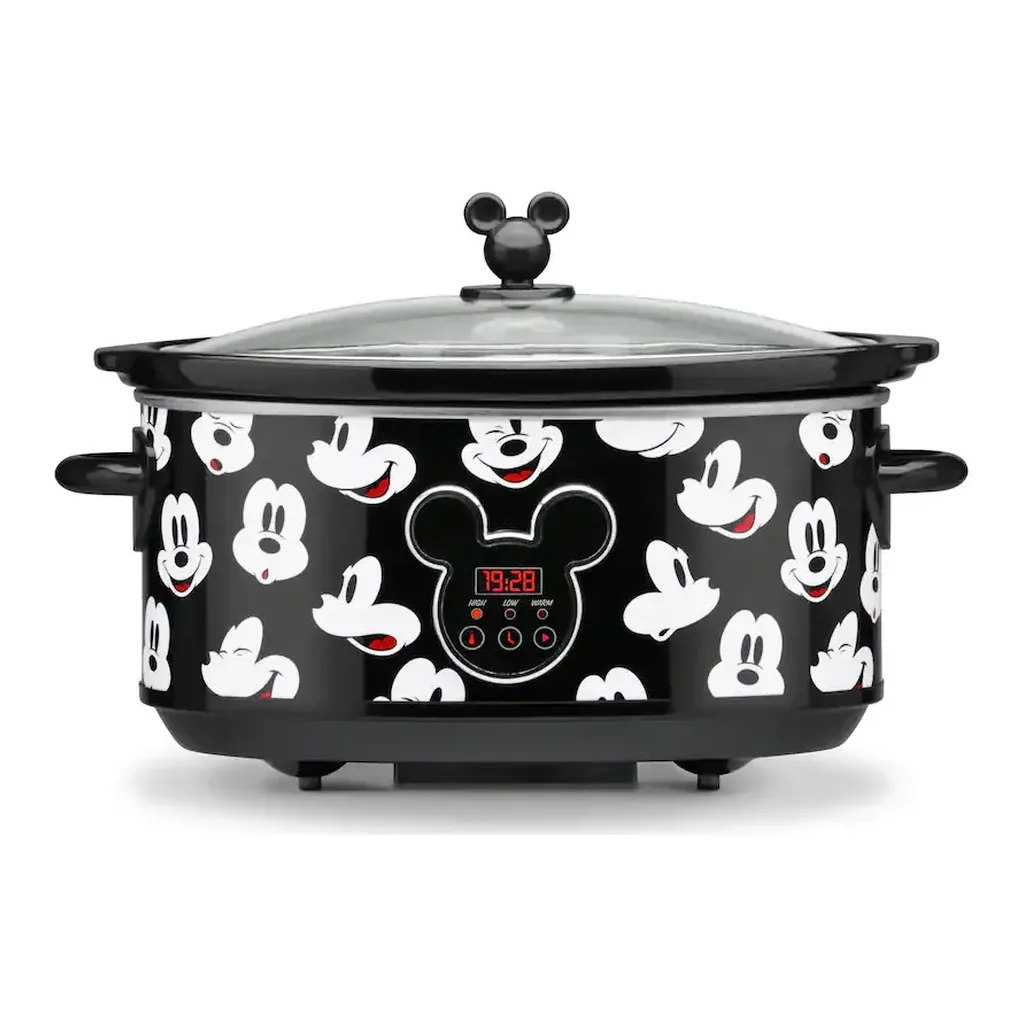 EditionSANI-DCM-70-12715740-01 Disney DCM-70 Mickey Mouse 7 Quart Digital Slow Cooker with Sound - Black