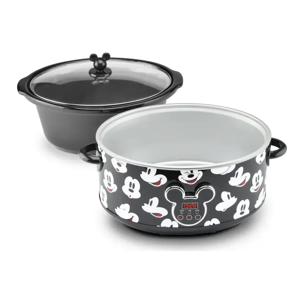 EditionSANI-DCM-70-12715740-02 Disney DCM-70 Mickey Mouse 7 Quart Digital Slow Cooker with Sound - Black