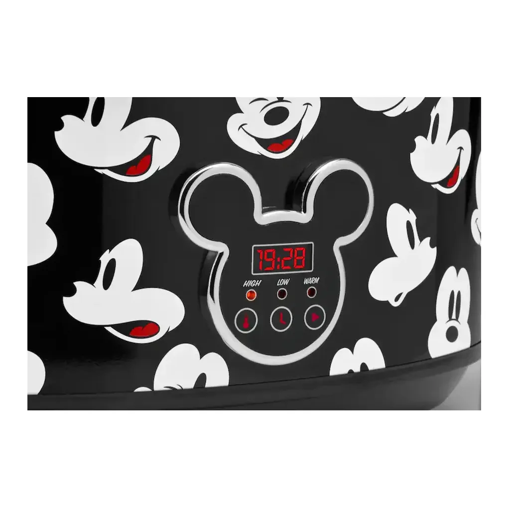 EditionSANI-DCM-70-12715740-03 Disney DCM-70 Mickey Mouse 7 Quart Digital Slow Cooker with Sound - Black