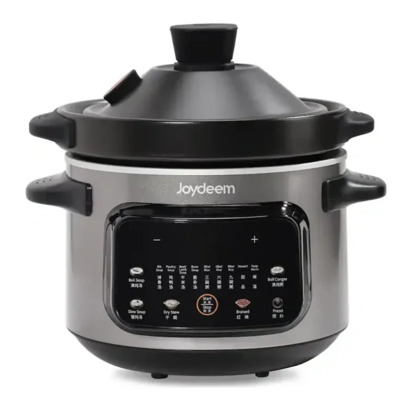 EditionSANI-DDG-A400-13080563-01 JOYDEEM DDG-A400 4 Quart Electric Stew Pot, 500W Multi-Functional Cooking Pot with Ceramic Inner, Soup, Porridge, Stew, Braise - Black