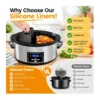 EditionSANI-DHHD-10988012-13104887-04 RYHNUYNE 6-Quart Programmable Slow Cooker with Silicone Liners