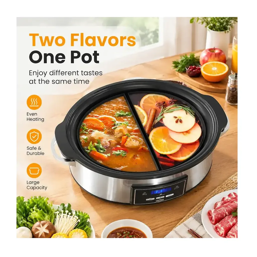 EditionSANI-DHHD-10988012-13104887-06 RYHNUYNE 6-Quart Programmable Slow Cooker with Silicone Liners