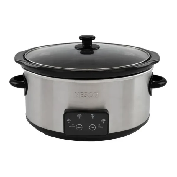 Nesco - 6-Qt. Stainless Steel Digital Slow Cooker - Metallic – product image 1 Nesco - 6-Qt. Stainless Steel Digital Slow Cooker - Metallic – product view 1
