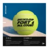 EditionSANI-DUNLOP-ML-247374-05 Dunlop Fort All Court Tennis Balls, 24 Cans / 72 Balls