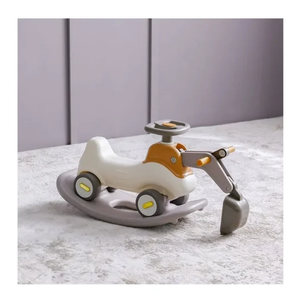 EditionSANI-Danube Home-ML-309252-01 Danube Home 3-in-1 Kids Excavator, Rocking Toy and Ride-On Car