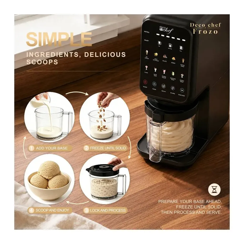 EditionSANI-Deco-Chef-KF-2505-13144753-03 Deco Chef Frozo KF-2505 14-in-1 Frozen Treat Maker – Black