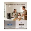 Ecozy DM122A - Programmable brew timer Ecozy DM122A black 12-cup programmable coffee maker - Programmable brew timer