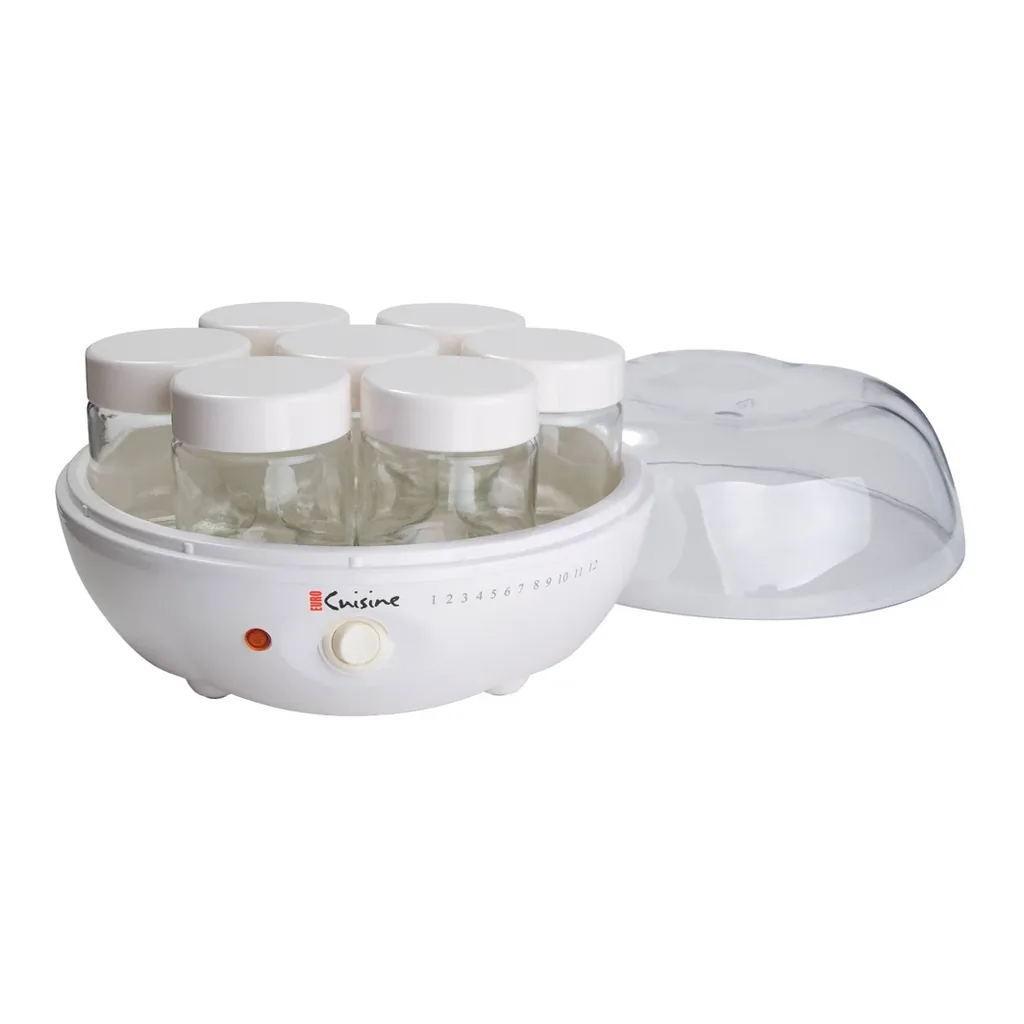 EditionSANI-Euro-Cuisine-YM80-10186700-02 Euro Cuisine YM80 Yogurt Maker with 7 Glass Jars – White